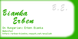 bianka erben business card